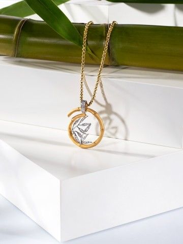 Imagem limpa com colar da Coleo Bamboo da marca Carrera y Carrera