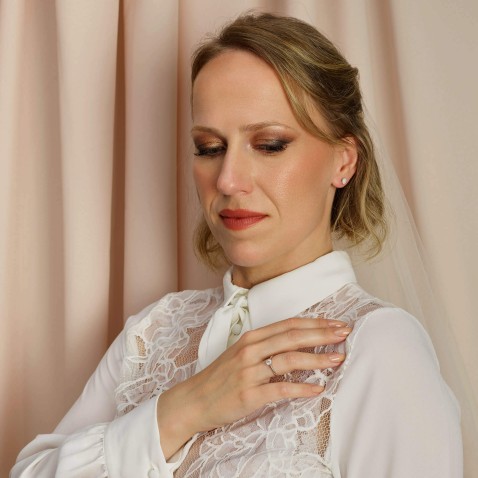 Anel de Noivado com Diamantes