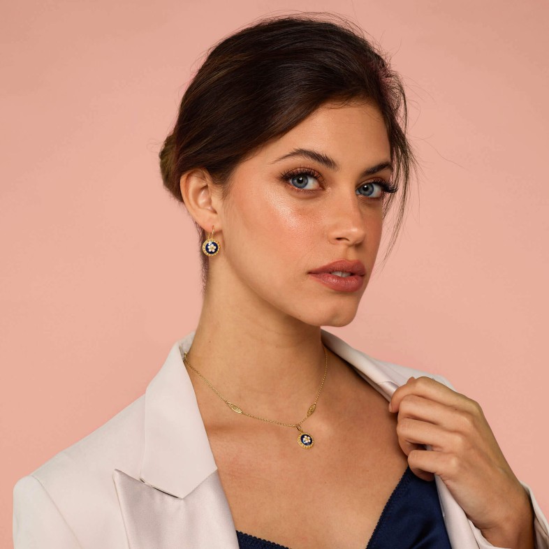 Portuguese Roses | Enamel Earrings