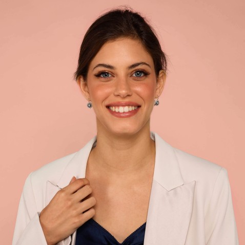 Portuguese Roses | Enamel Earrings