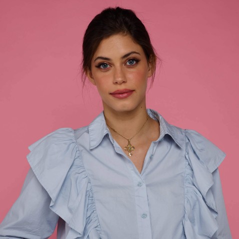 Cruz filigrana com esmalte