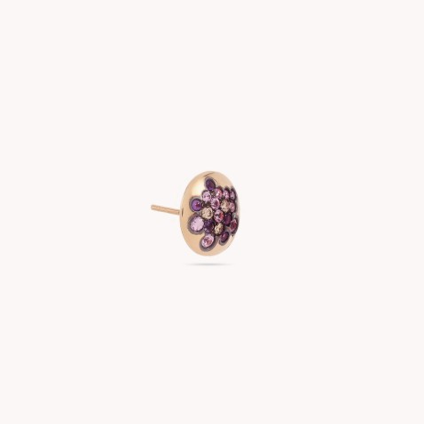 Dahlia | Saphyre, Amethyst and Brown Diamond Earrings