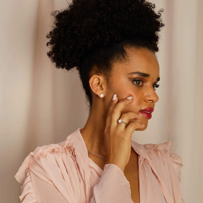 Brincos com Diamantes