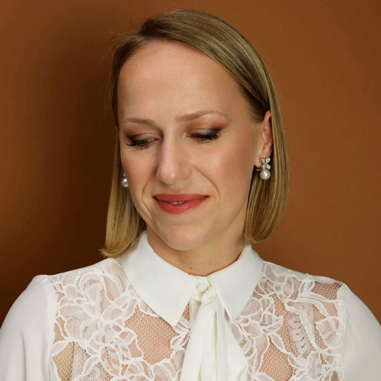 Brincos com Diamantes e Prolas