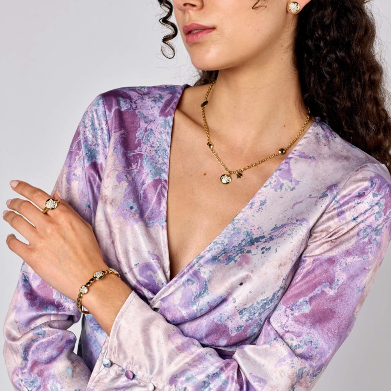 Dahlia | Diamond Bangle