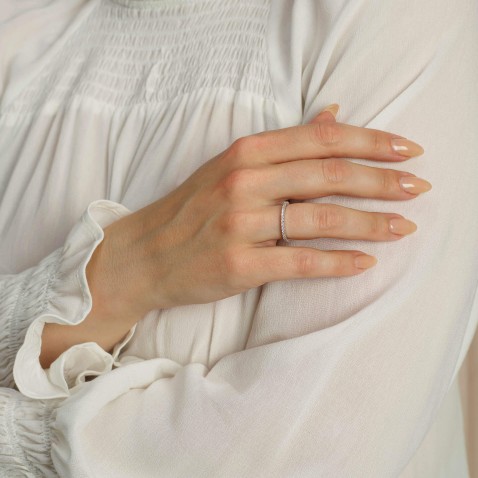 Anel de noivado com Diamantes