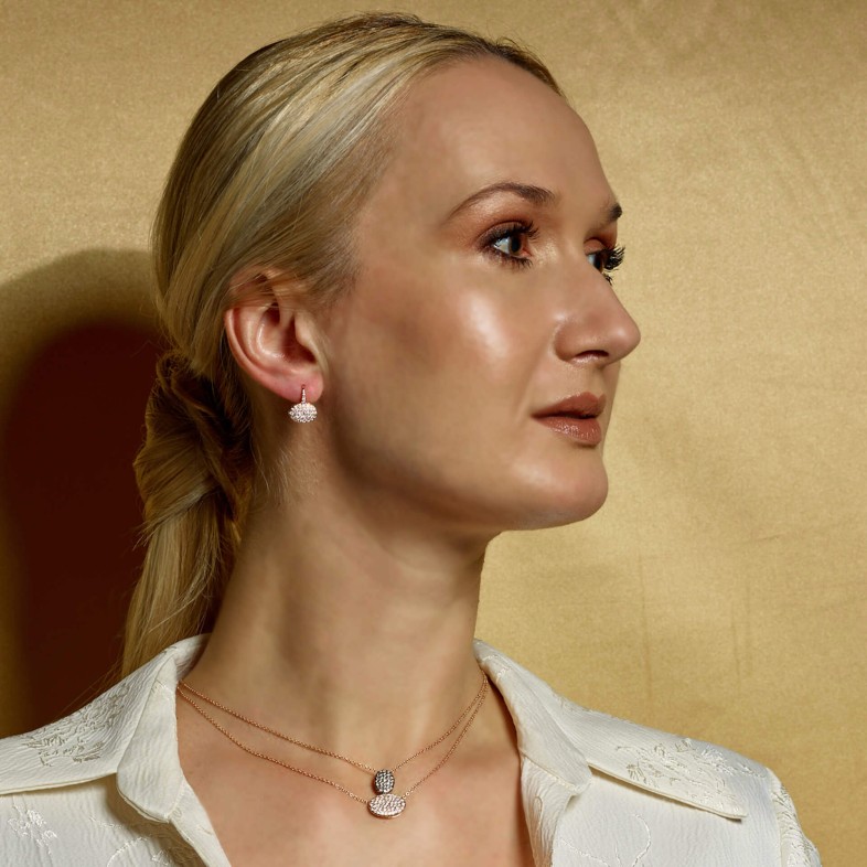 Brincos com Diamantes