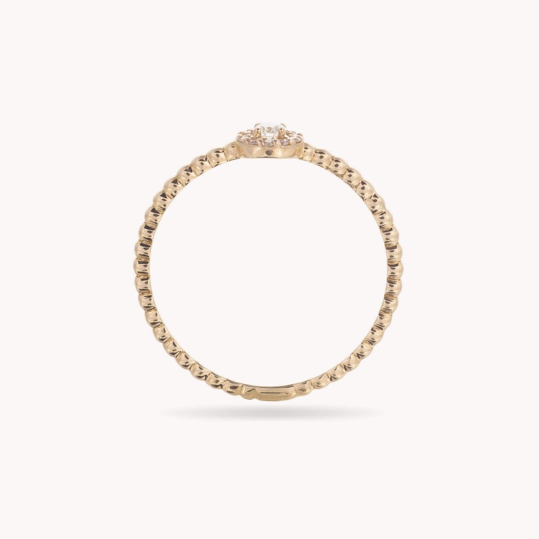 Anel de Noivado com Diamantes