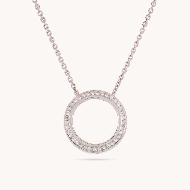 Circles | Colar com Pendente com Diamantes