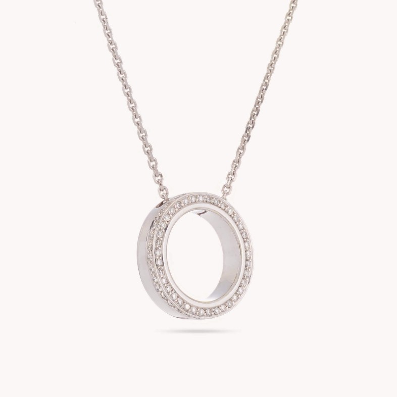 Circles | Colar com Pendente com Diamantes
