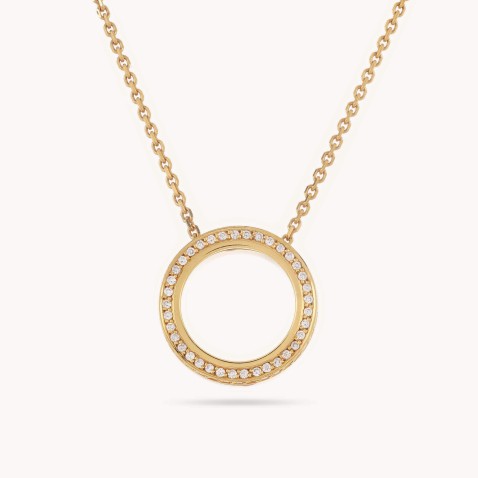 Circles | Colar com Pendente com Diamantes