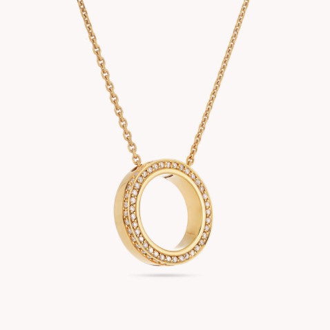 Circles | Colar com Pendente com Diamantes