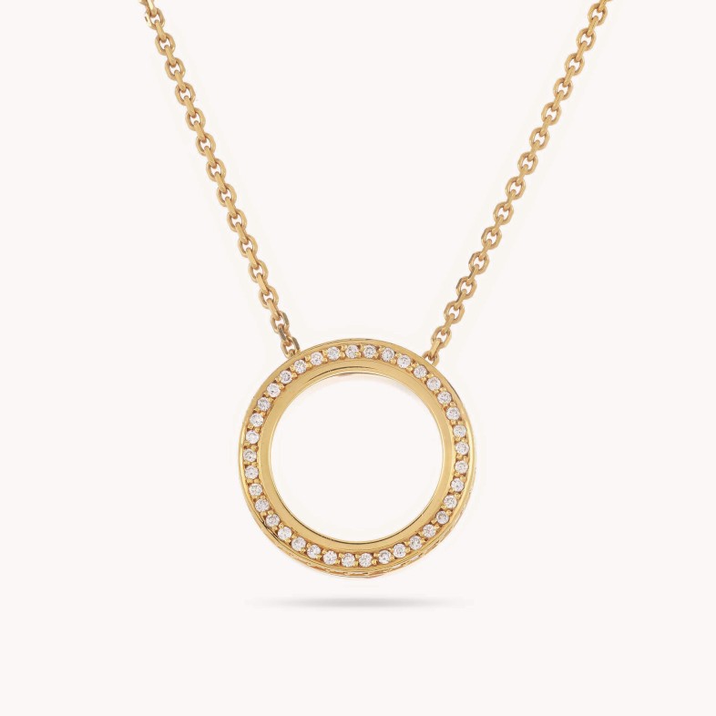 Circles | Colar com Pendente com Diamantes