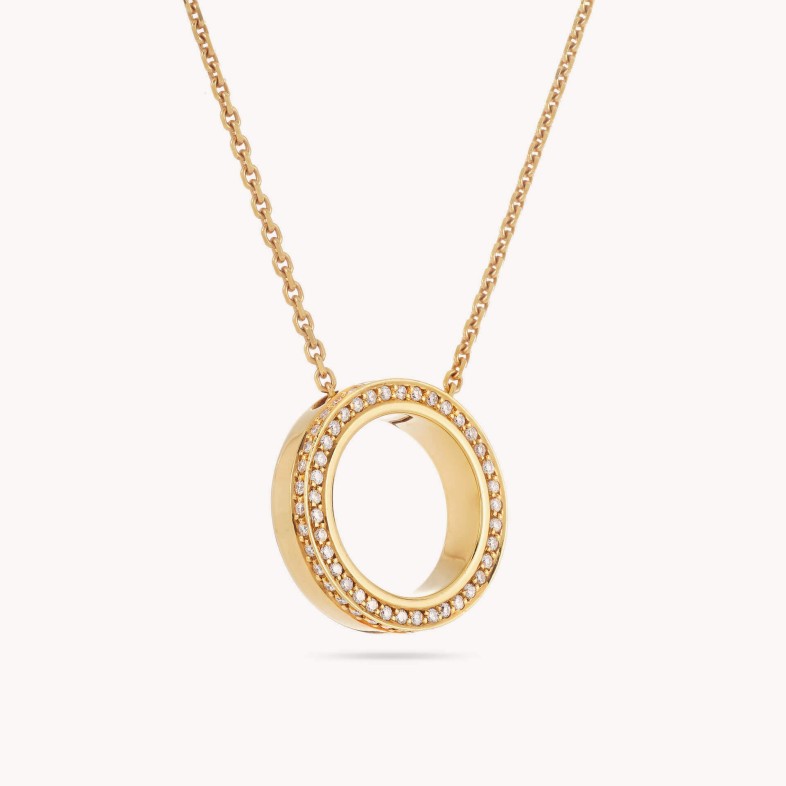 Circles | Colar com Pendente com Diamantes