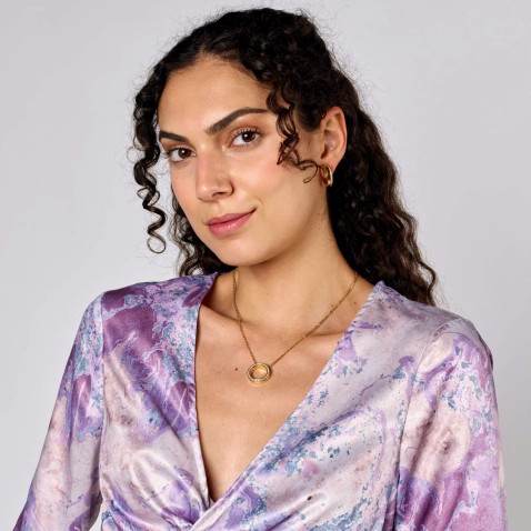 Circles | Colar com Pendente com Diamantes