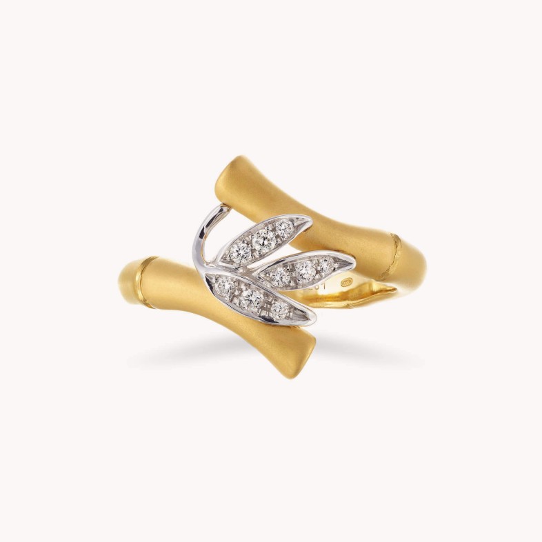 Bamboo | Anel com Diamantes