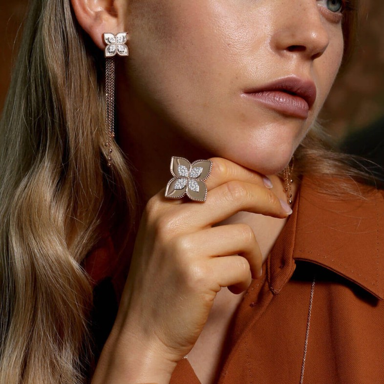 Princess Flower | Brincos com Diamantes