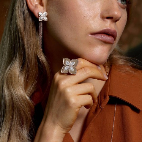 Princess Flower | Brincos com Diamantes