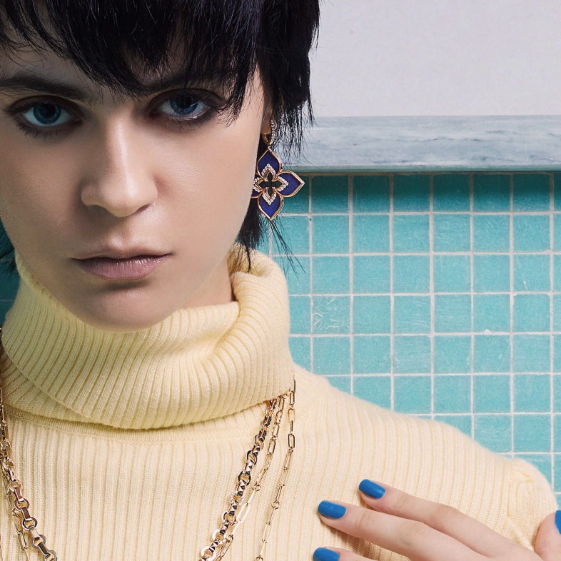 Venetian Princess | Brincos com Lpiz Lazuli e Diamantes