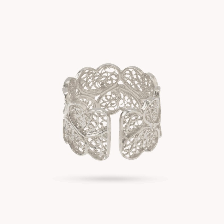 Heart Filigree Ring