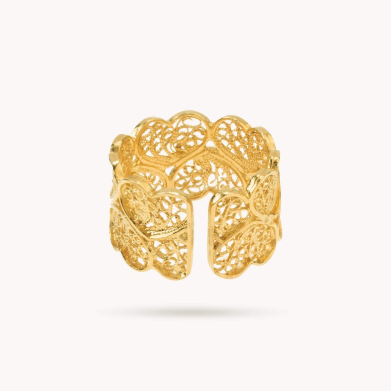 Heart Filigree Ring