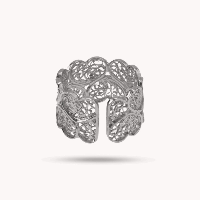 Heart Filigree Ring