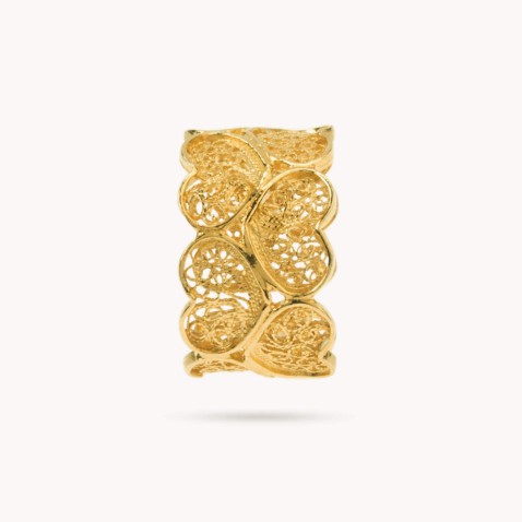 Anel Coraes Filigrana