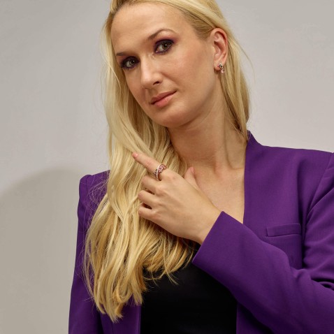 Anel com Turmalinas, Safiras e Diamantes