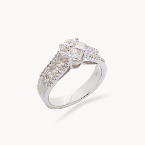 Anel  de Noivado com Diamantes | Special Moments