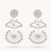 Plain silver / Rhodium-plated silver