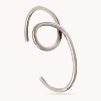 Plain silver / Rhodium-plated silver
