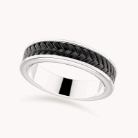 Plain silver / Rhodium-plated silver