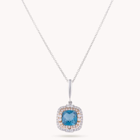 Colar Topzio e Diamantes