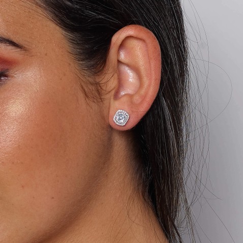 Brincos Topzio e Diamantes