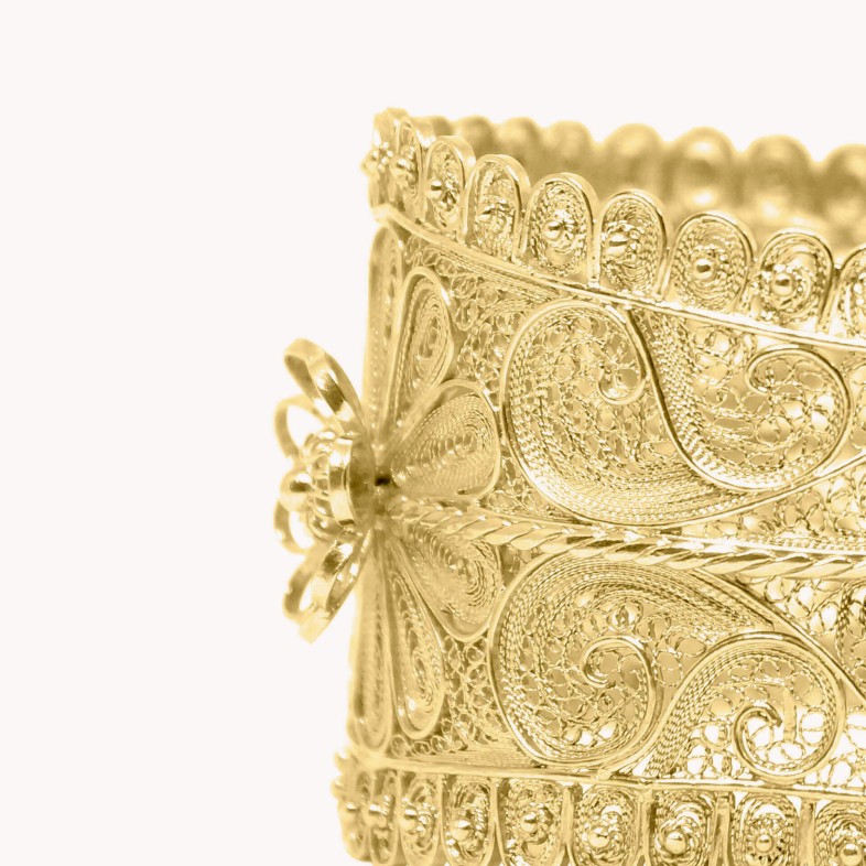 Filigree Flowers bangle
