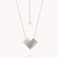 Plain silver / Rhodium-plated silver
