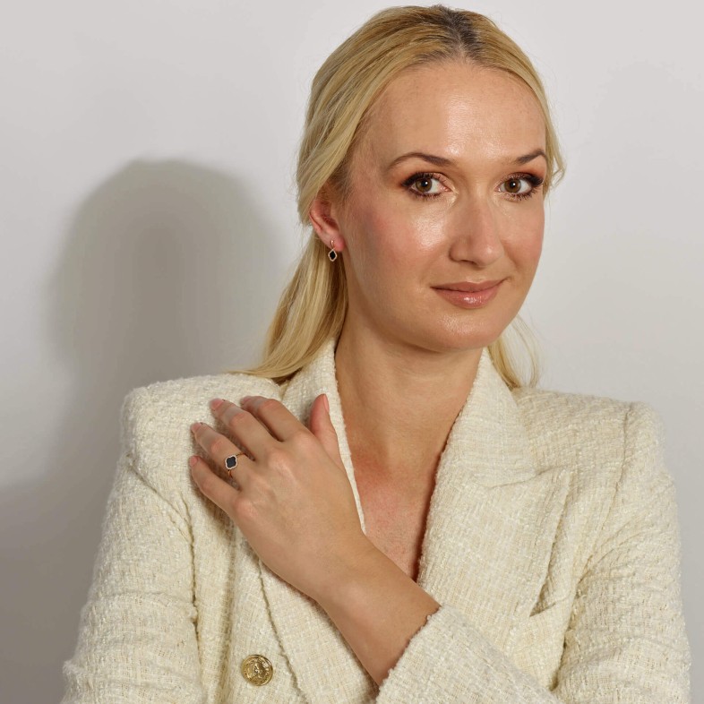 Anel com nix e Diamantes