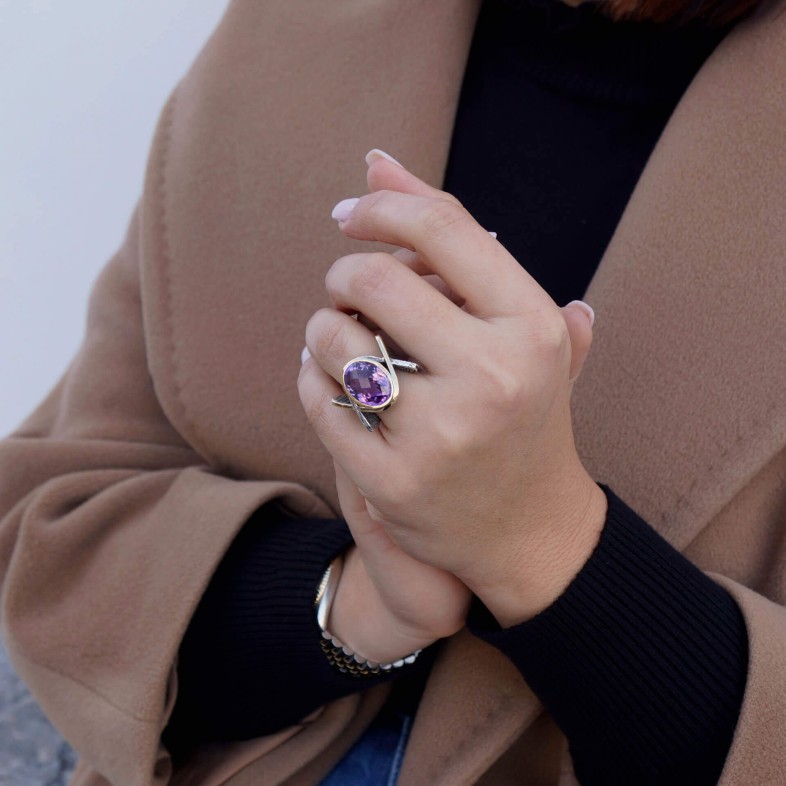 Anel Ametista