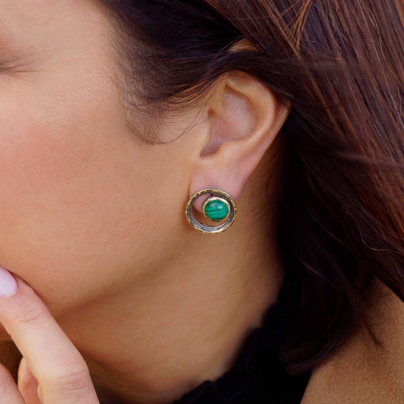 Malachite Earrings