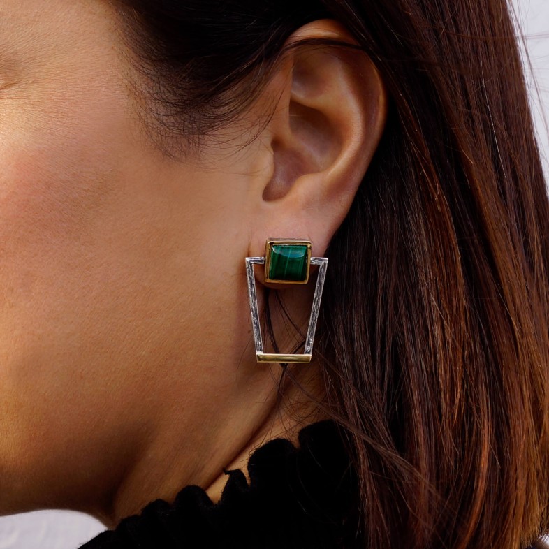 Malachite Earrings