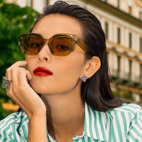 Venetian Princess | Brincos com Titnio e Diamantes