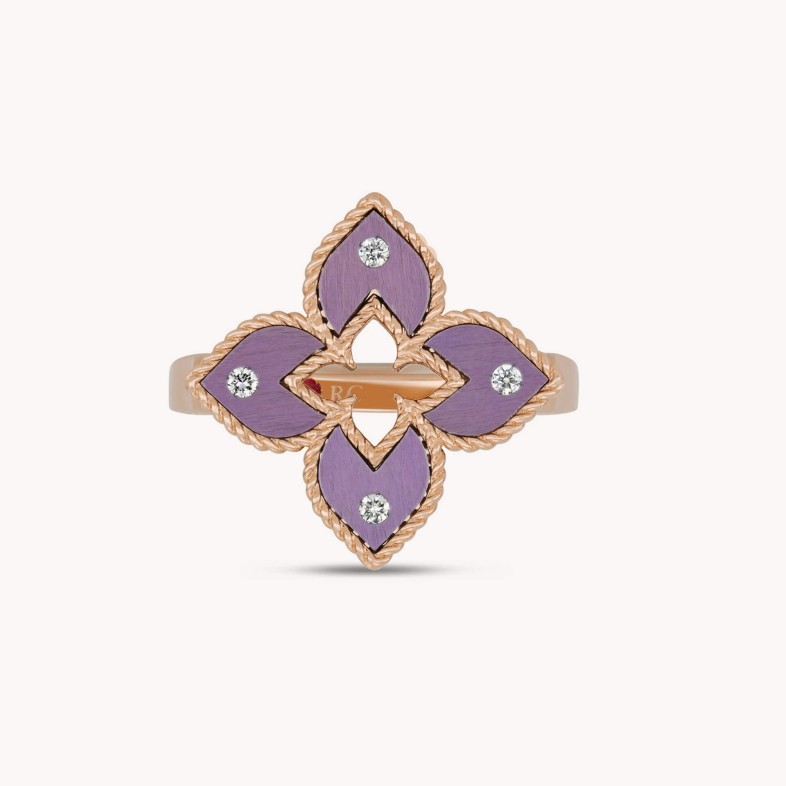 Venetian Princess | Anel com Titnio e Diamantes