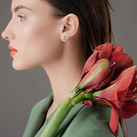 Princess Flower | Diamond Earrings