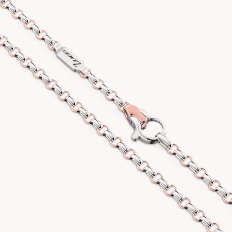 White / Rose gold chain