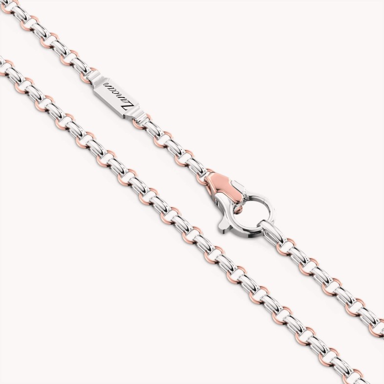 White / Rose gold chain