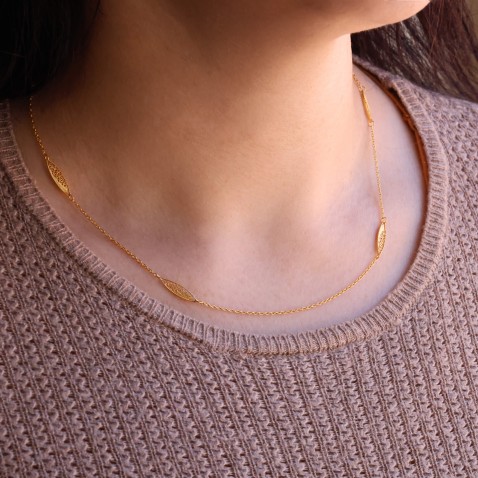 Filigree Gold Necklace