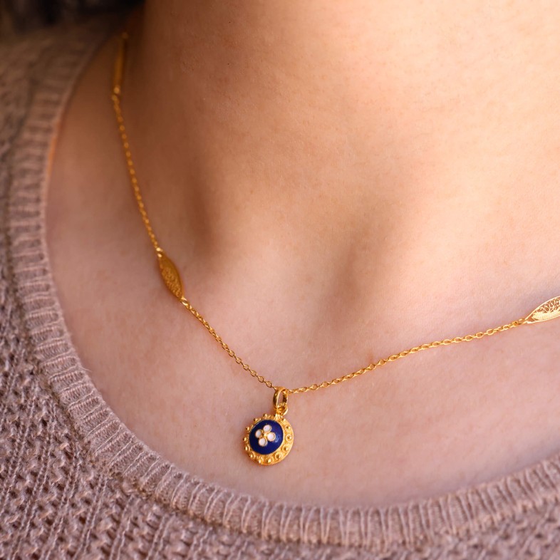 Portuguese Roses | Enamel Medal pendant