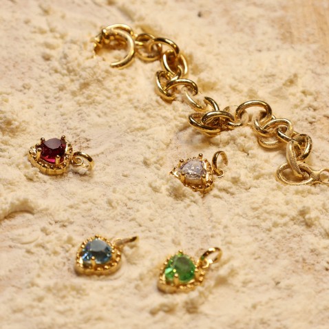 Gold-plated Silver Heart Charm