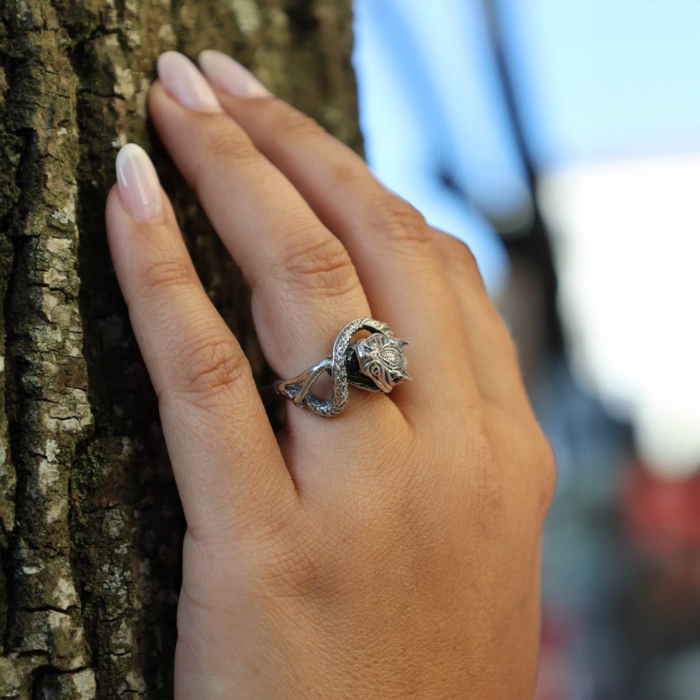 Savage |Enamel Snake Ring