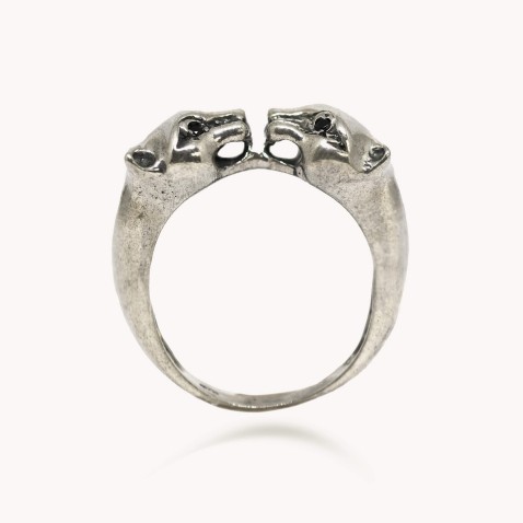 Savage | Anel com 2 Panteras